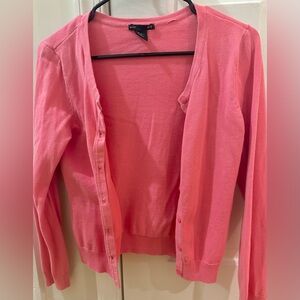 New H&M Vibrant Pink Women's cotton Cardigan